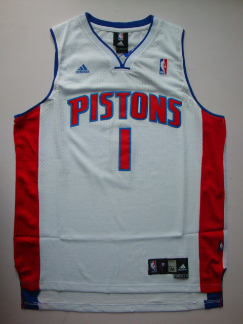 Best Quality Pistons 1 Mcgrady White-Red Swingman Hotsale Jerseys
